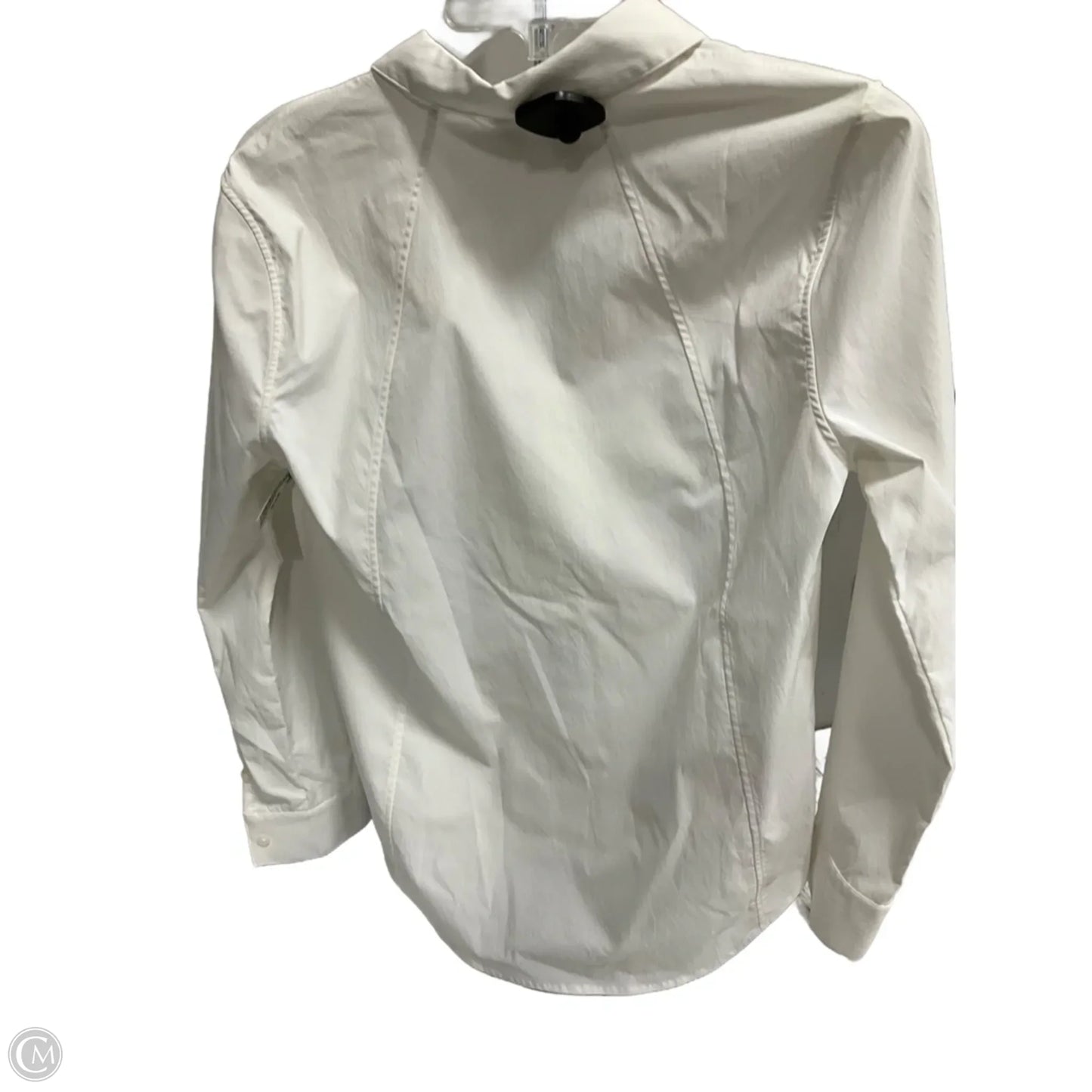 Blouse Long Sleeve By Athleta In White, Size: S