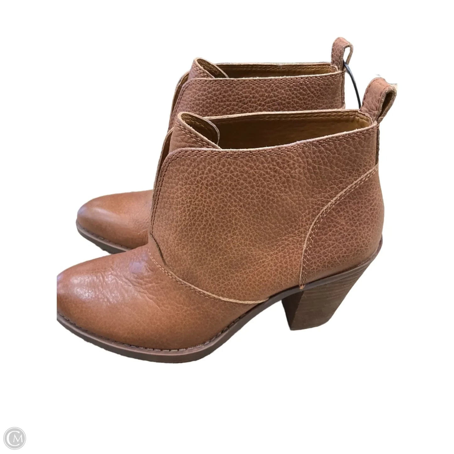 Boots Ankle Heels By Lucky Brand In Tan, Size: 7.5