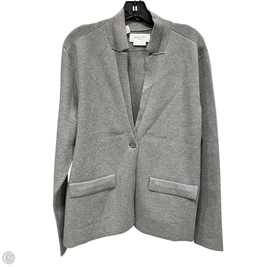 Sweater Cardigan By Clothes Mentor In Grey, Size: Xxl