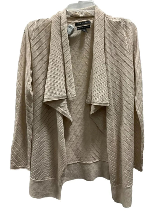 Cardigan By T Tahari In Beige, Size: M