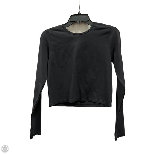 Athletic Top Long Sleeve Crewneck By Fabletics In Black, Size: L