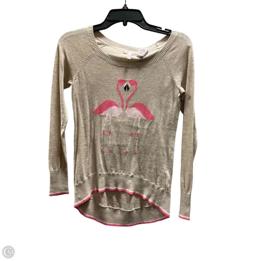 Top Long Sleeve By Victorias Secret In Tan, Size: Xs