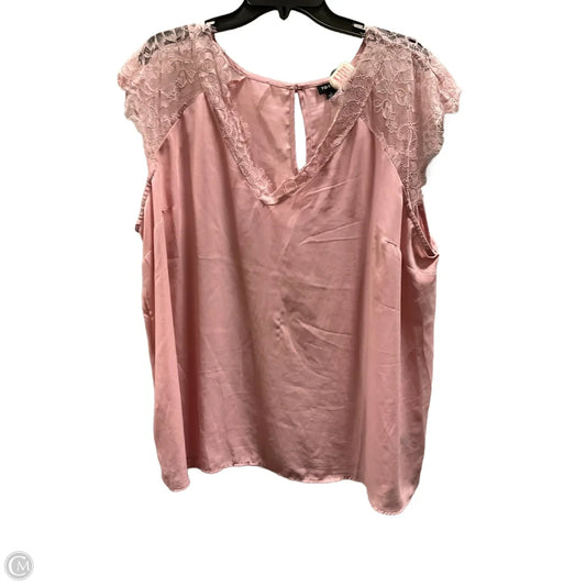 Top Sleeveless By Torrid In Pink, Size: 2x