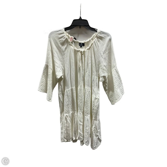Tunic Short Sleeve By Sperry In Cream, Size: L