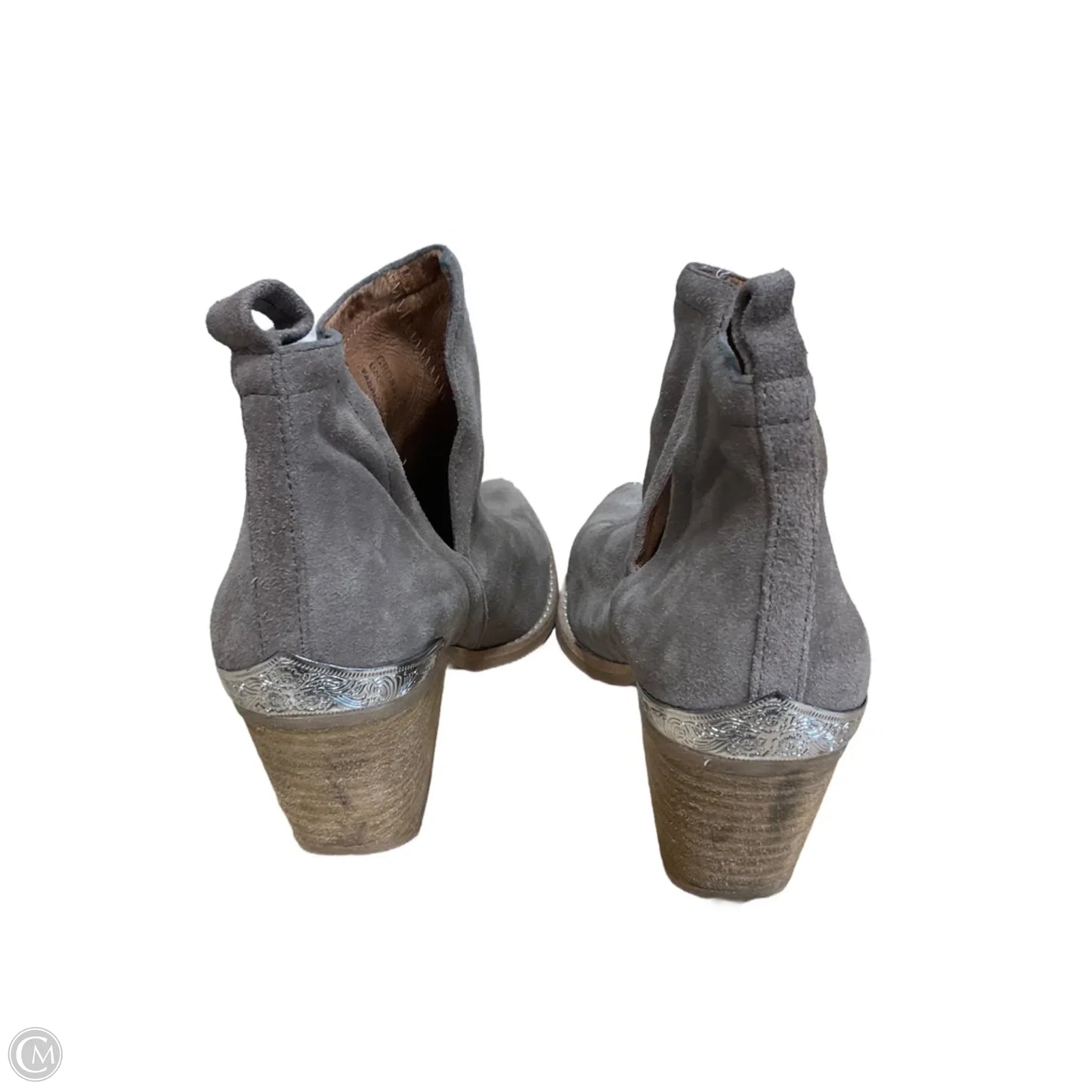 Boots Ankle Heels By Jeffrey Campbell In Taupe, Size: 7