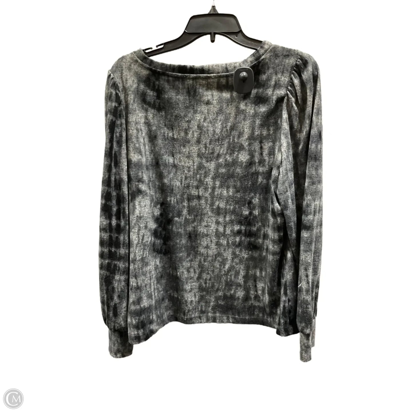 Top Long Sleeve By Beachlunchlounge In Tie Dye Print, Size: L