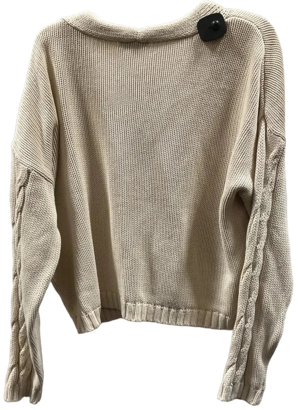 Sweater Cardigan By 525 In Beige, Size: M