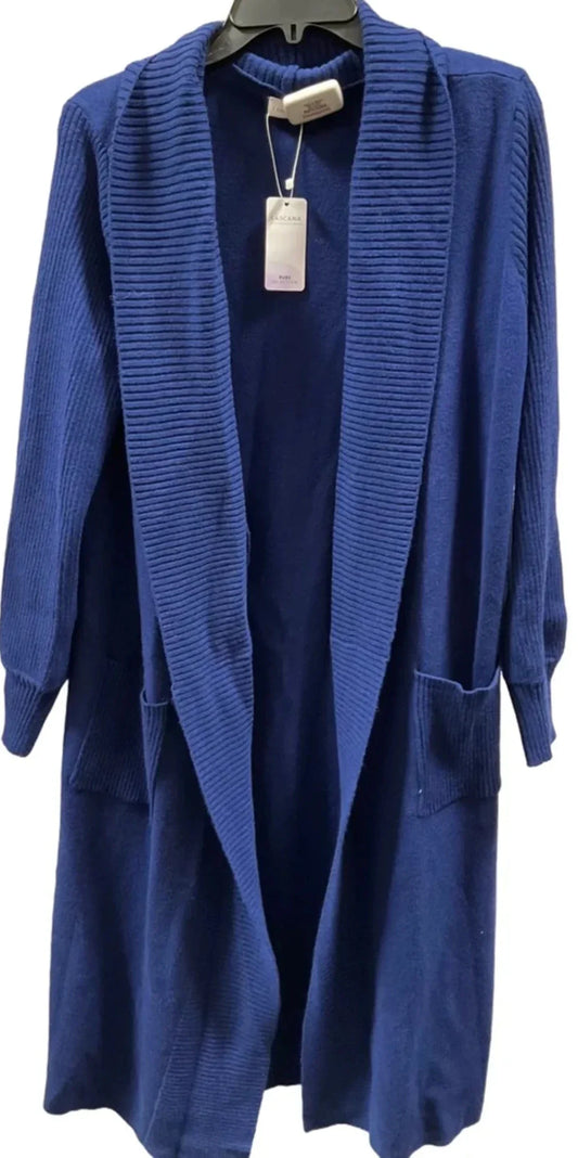 Sweater Cardigan By Lascana In Blue, Size: M