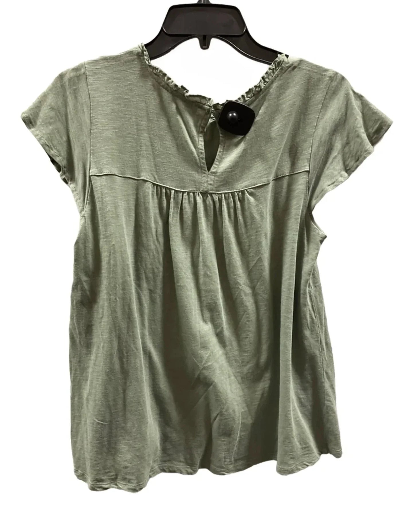 Top Short Sleeve By Ella Moss In Green, Size: S
