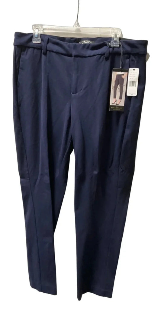 Pants Dress By Liverpool In Blue, Size: 14