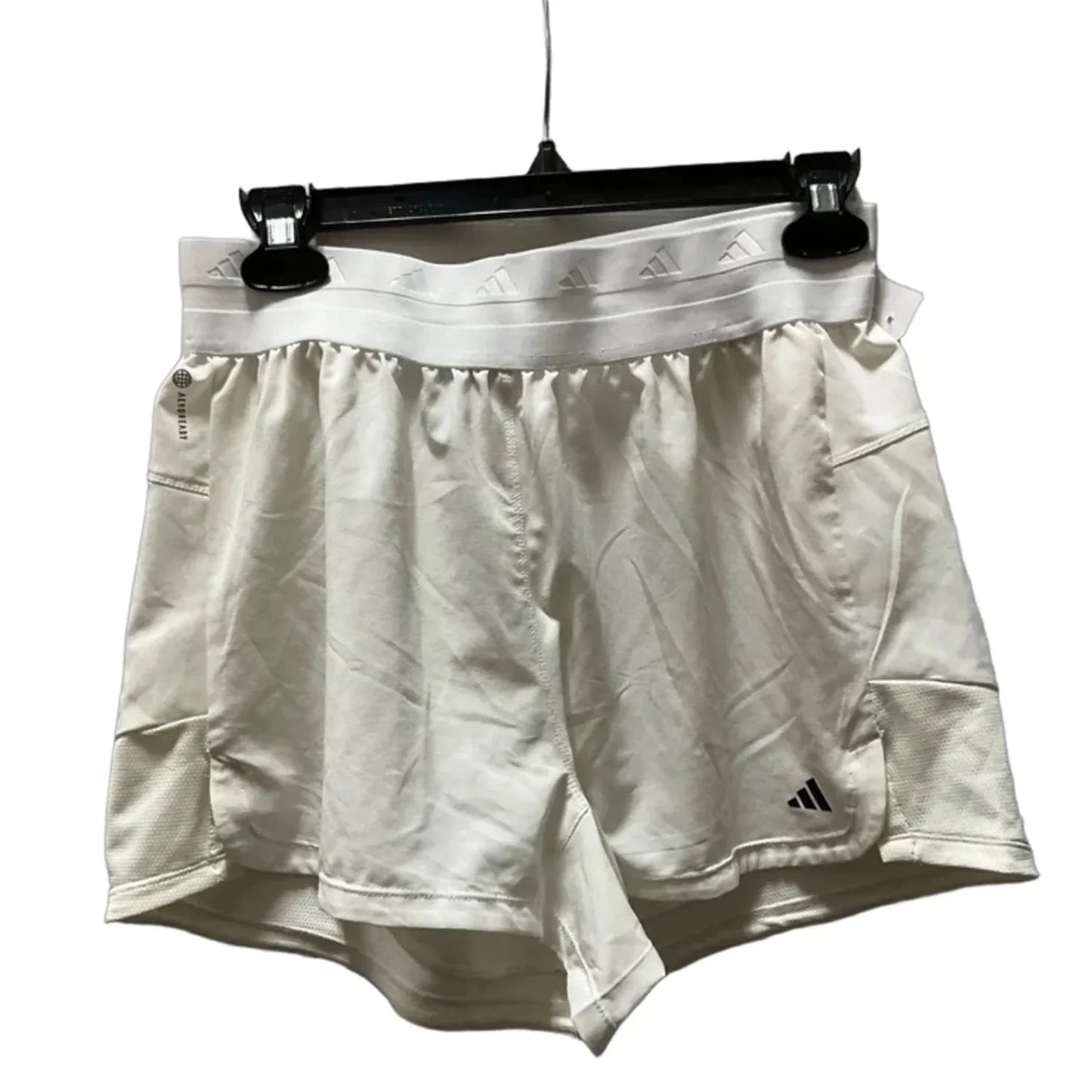 Athletic Shorts By Adidas In White, Size: M