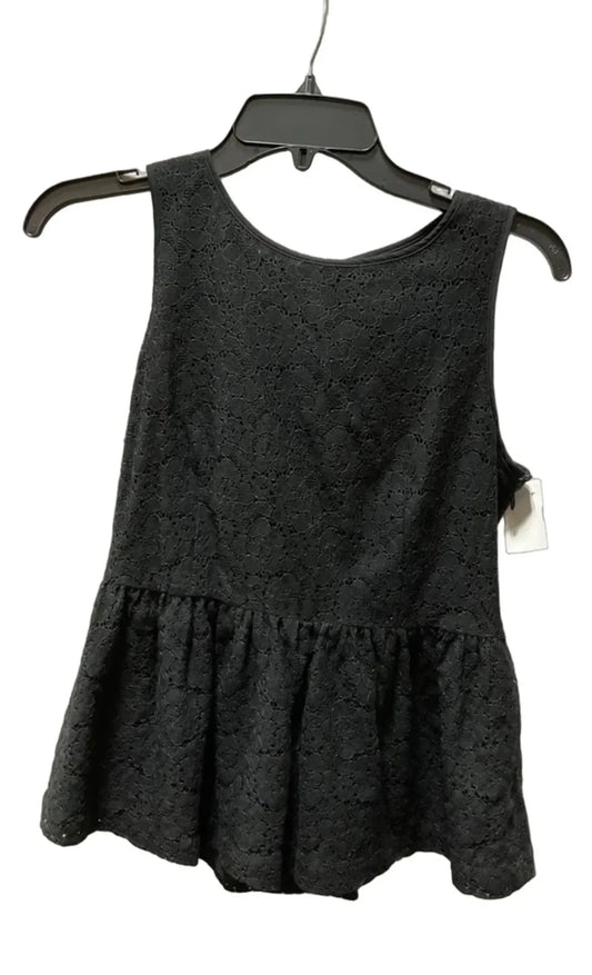 Top Sleeveless By Banana Republic In Black, Size: S