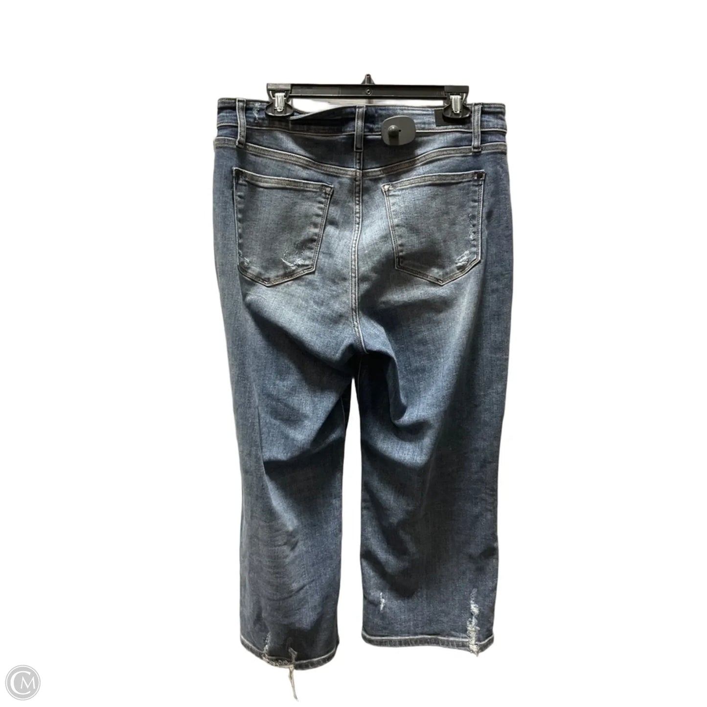 Jeans Wide Leg By Judy Blue In Blue Denim, Size: 8
