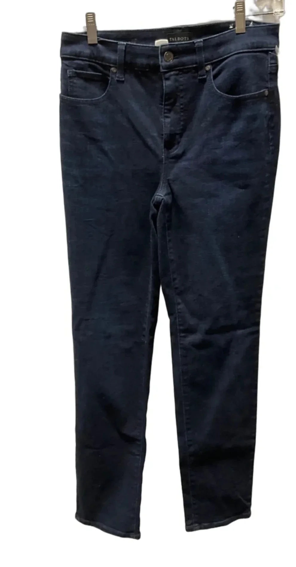 Jeans Straight By Talbots In Blue Denim, Size: 4