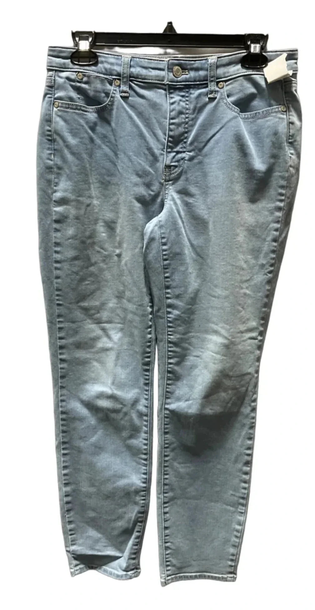 Jeans Straight By Talbots In Blue Denim, Size: 4