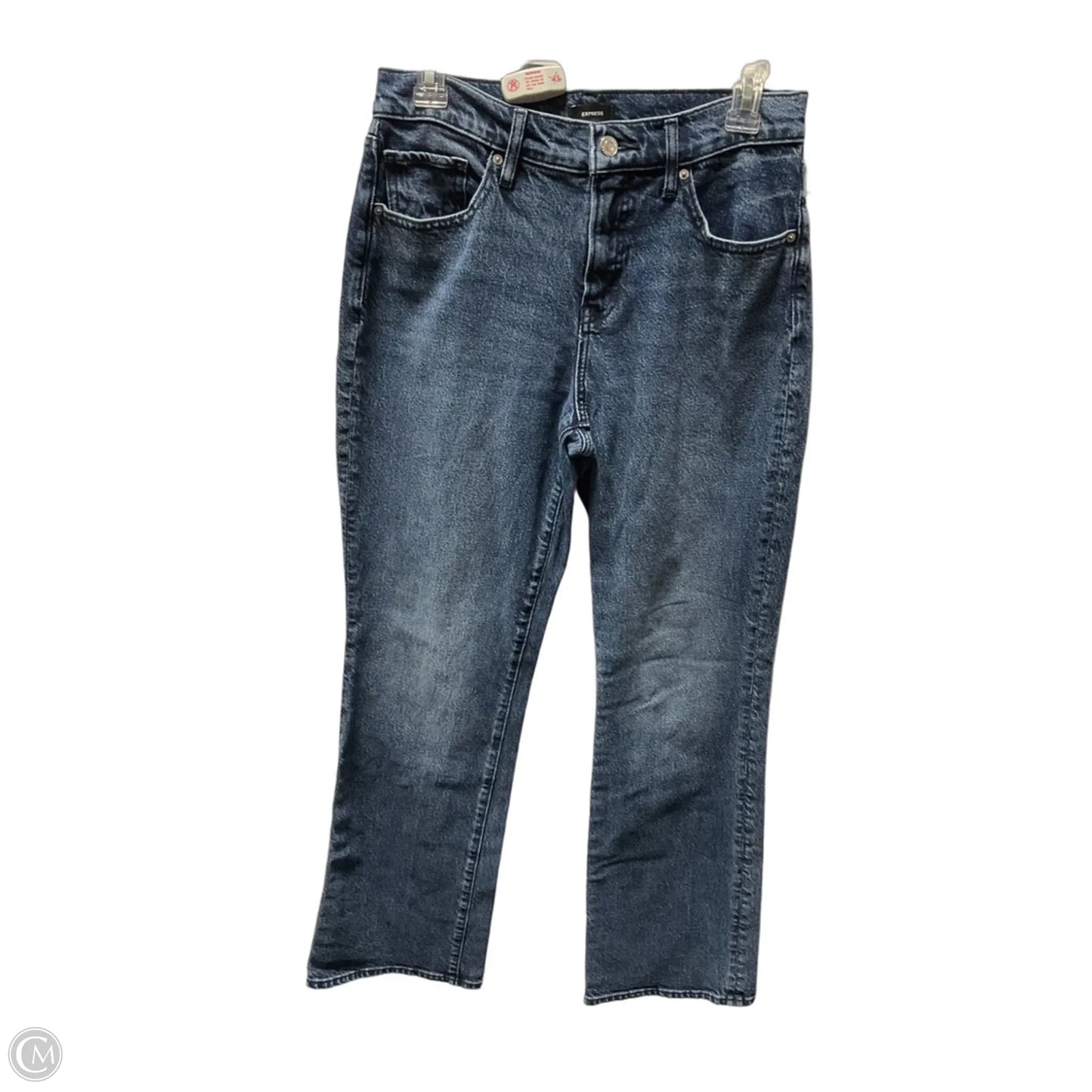 Jeans Wide Leg By Express In Blue Denim, Size: 6