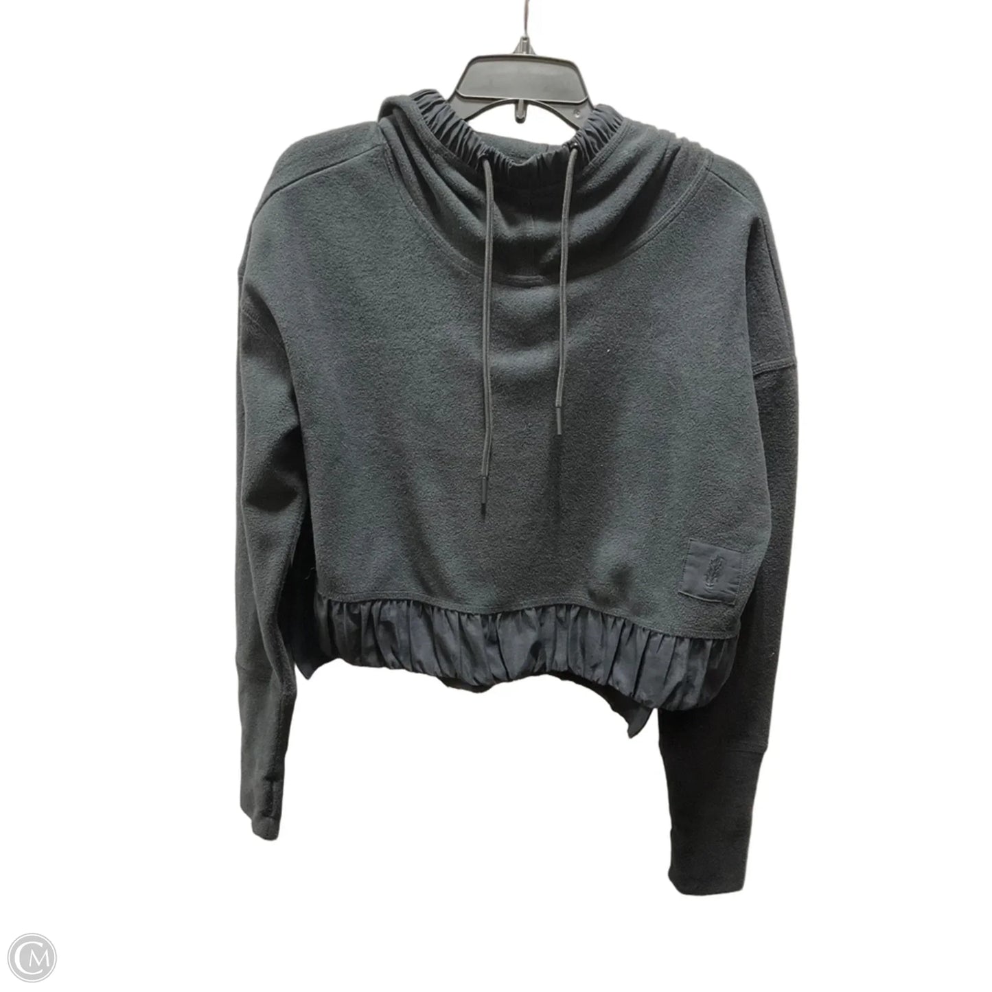Athletic Top Long Sleeve Collar By Free People In Black, Size: S