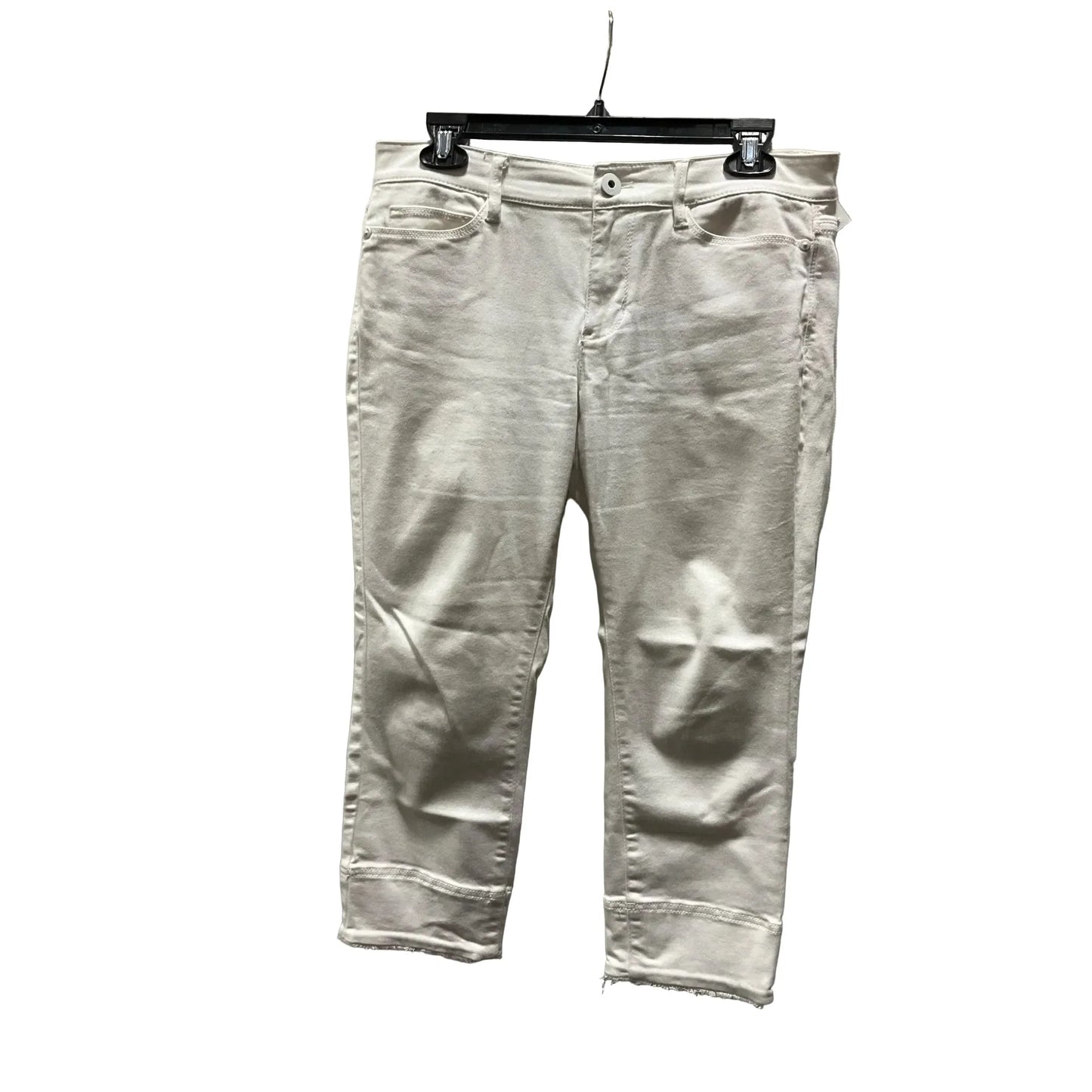 Jeans Straight By J. Jill In White Denim, Size: 8p