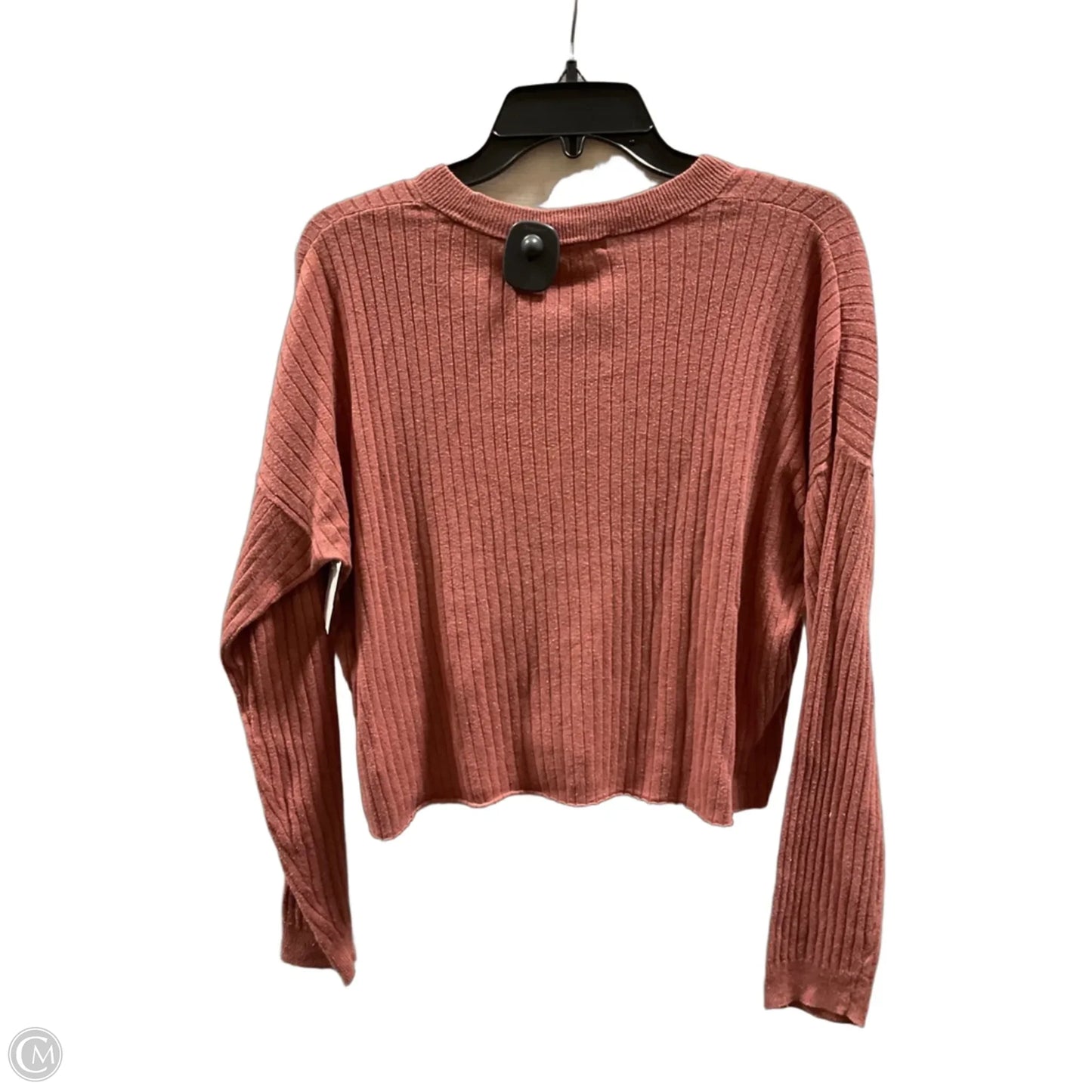 Top Long Sleeve By Madewell In Pink, Size: M