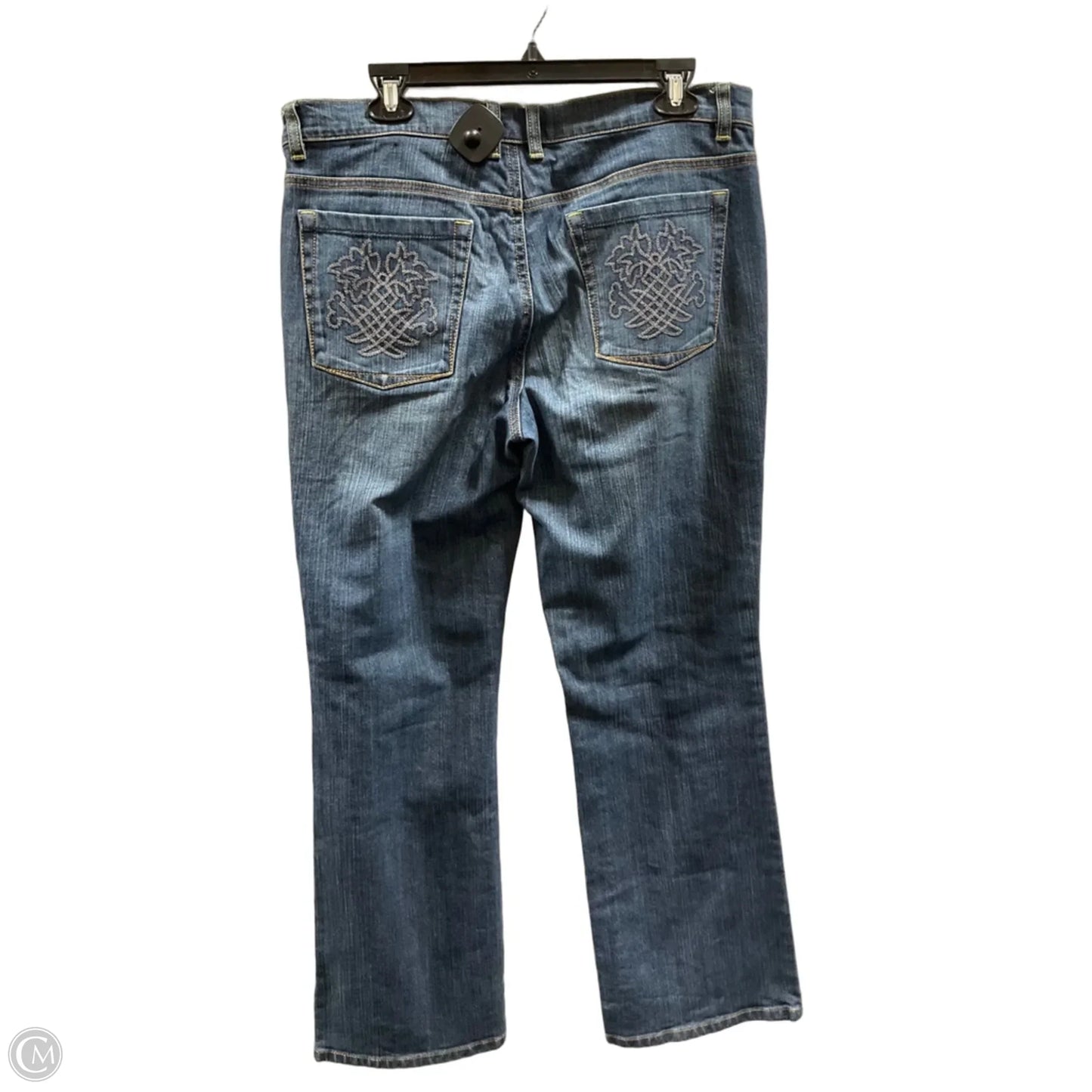 Jeans Wide Leg By Axcess In Blue Denim, Size: 12