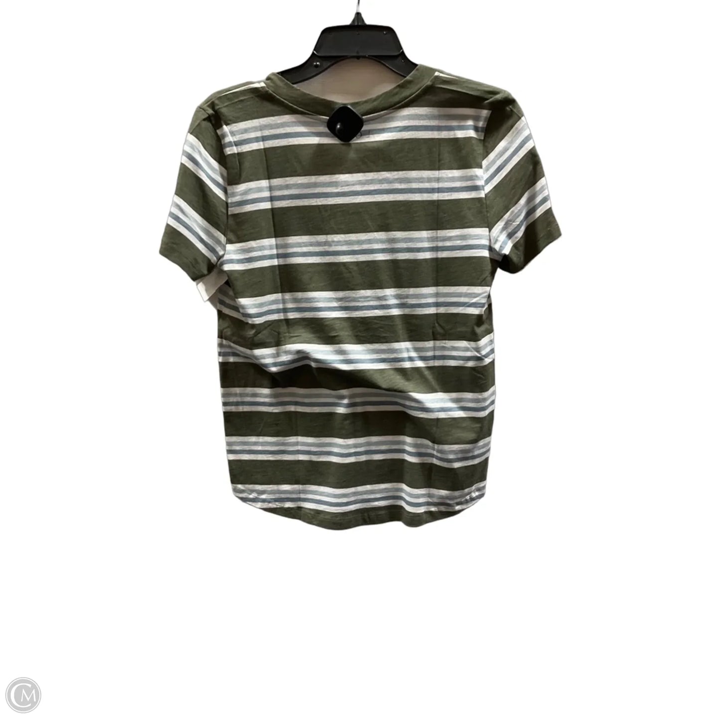 Top Short Sleeve Basic By Loft In Striped Pattern, Size: S