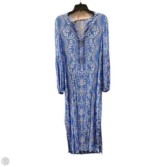 Dress Designer By Lilly Pulitzer In Blue & White, Size: 4