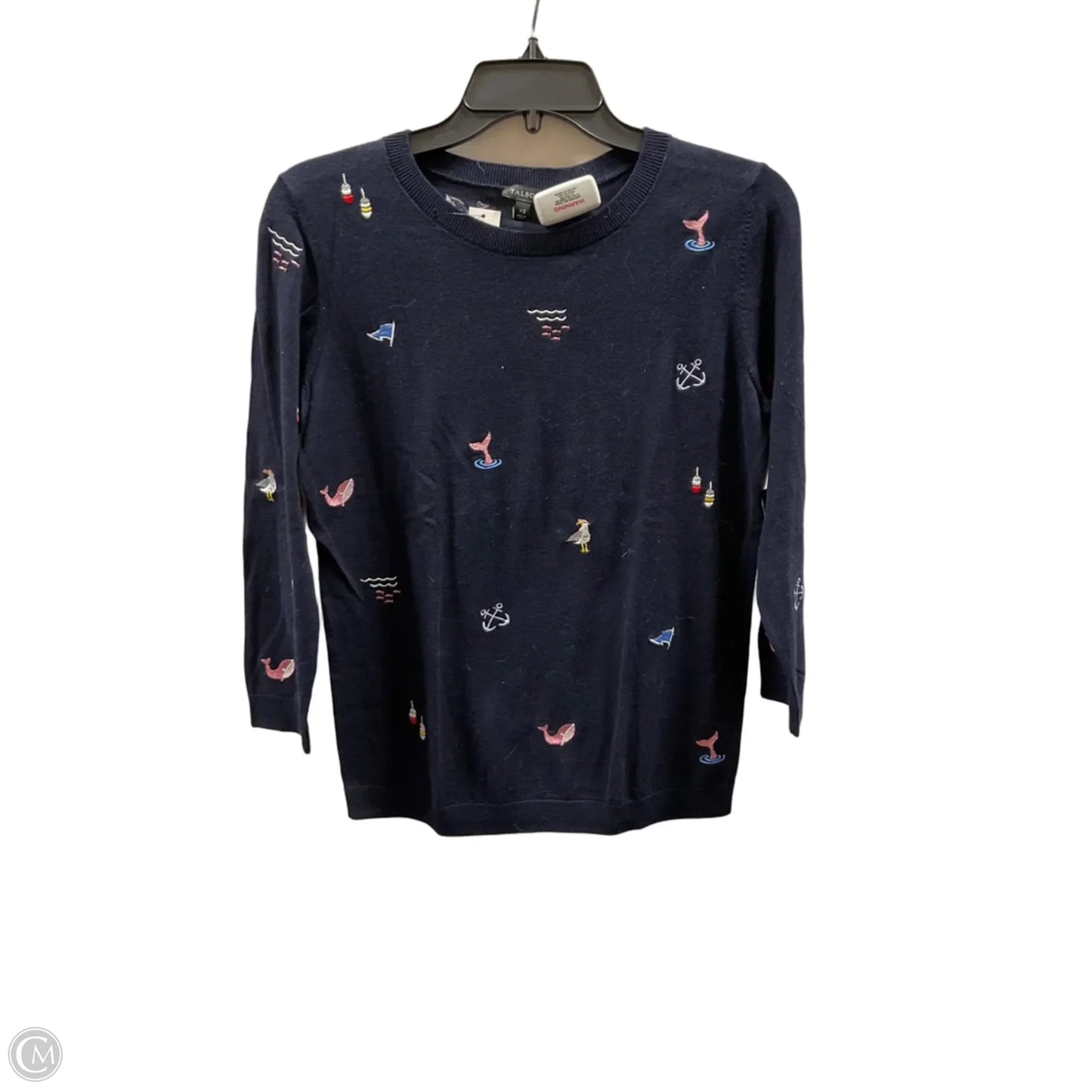 Top Long Sleeve By Talbots In Navy, Size: Xs