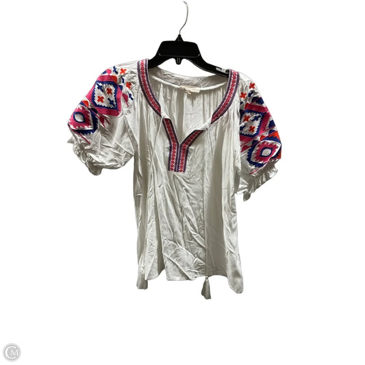Top Short Sleeve By Solitaire In Multi-colored, Size: S