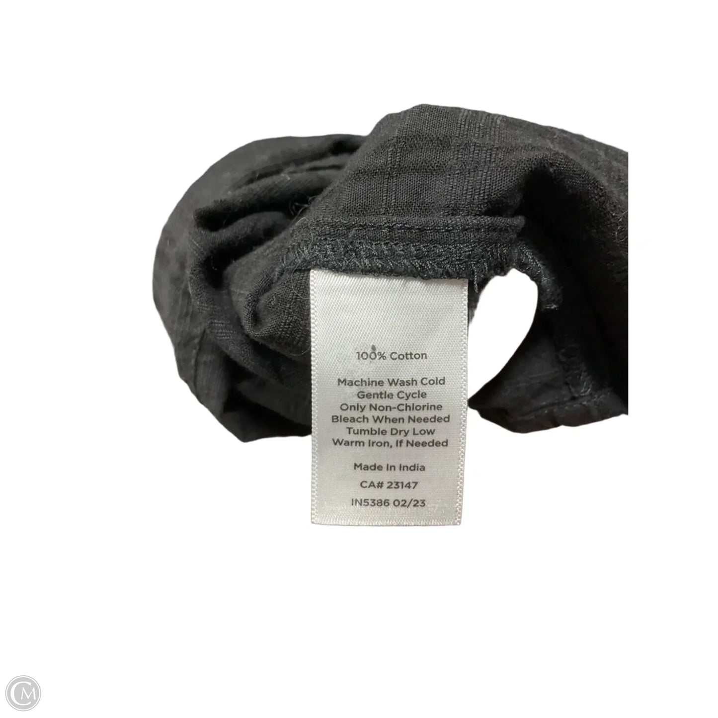 Top Short Sleeve By Talbots In Black, Size: Mp