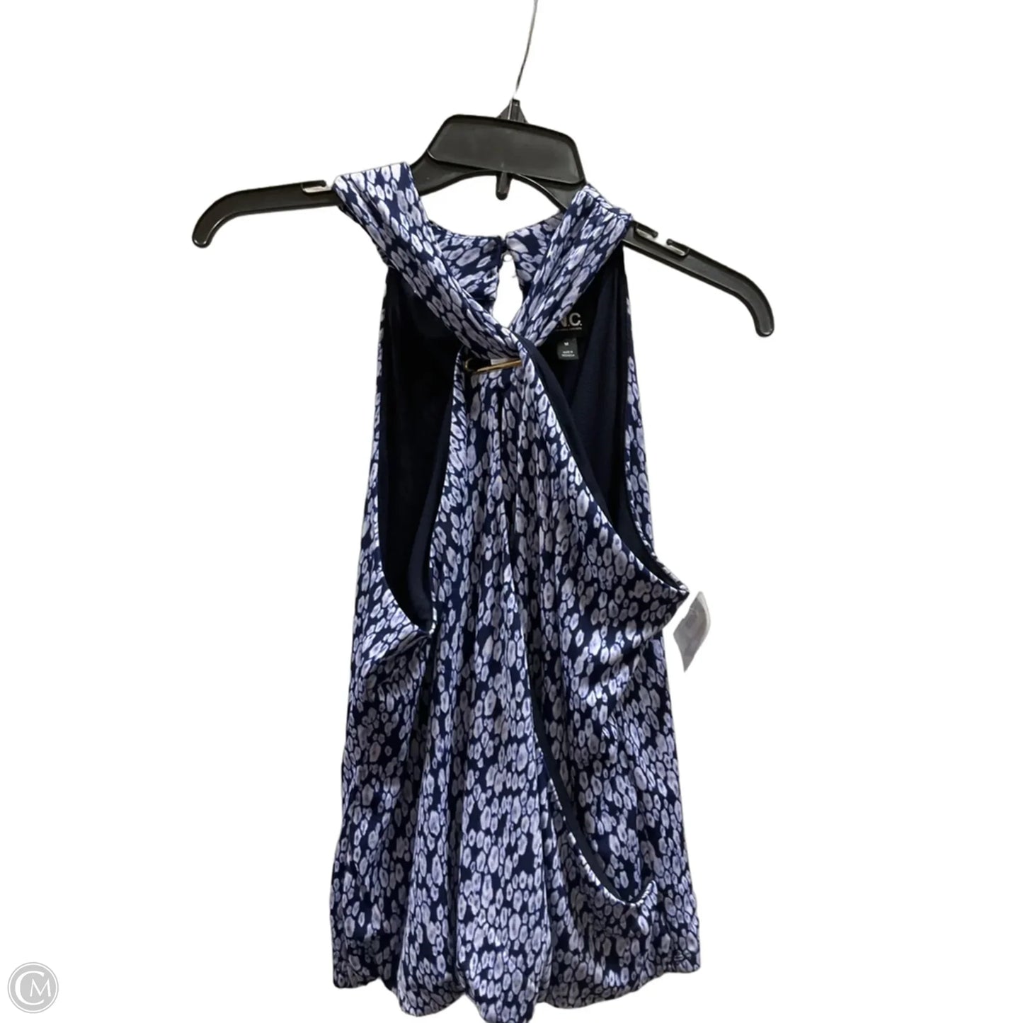 Top Sleeveless By Inc In Blue, Size: M