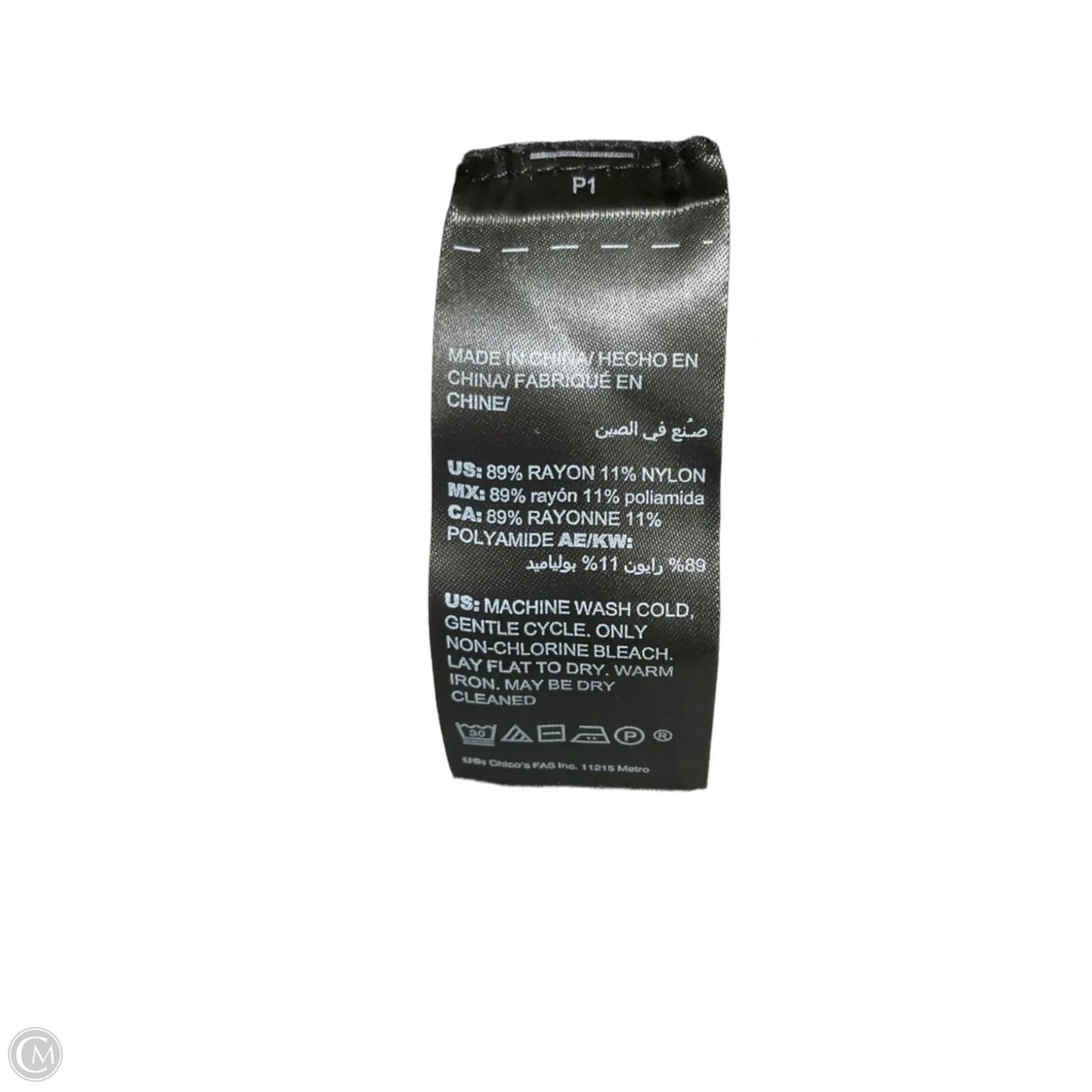 Top Short Sleeve By White House Black Market In Black, Size: L