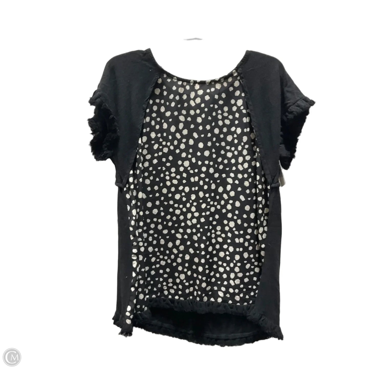 Top Short Sleeve By Umgee In Black & White, Size: S