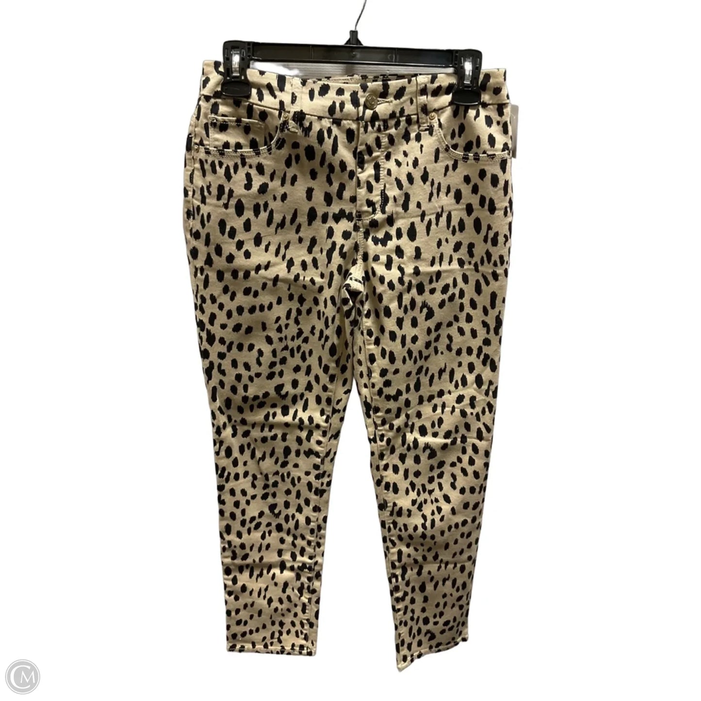 Jeans Straight By Chicos In Animal Print, Size: Xs