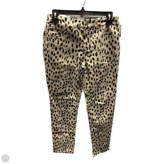 Jeans Straight By Chicos In Animal Print, Size: Xs