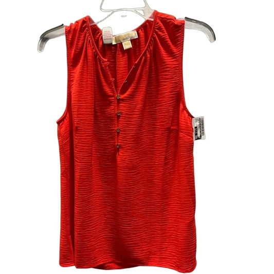Top Sleeveless By Michael By Michael Kors In Red, Size: M