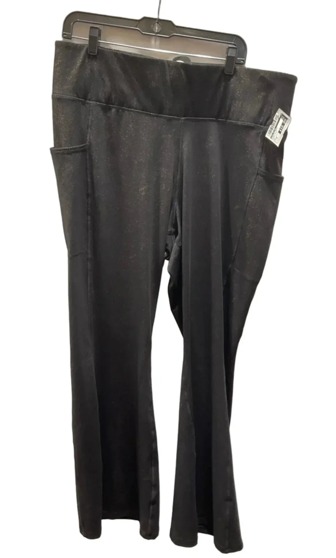 Athletic Pants By Livi Active In Black & Gold, Size: 2x