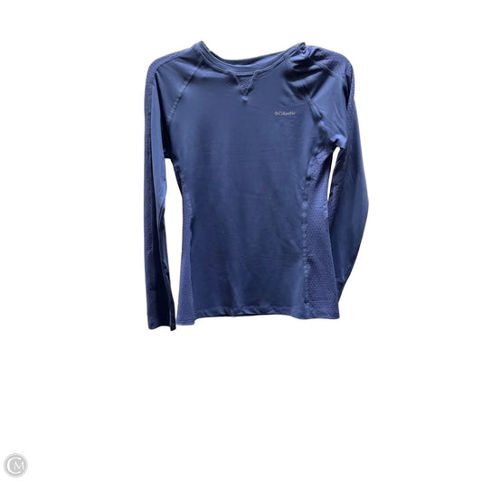 Athletic Top Long Sleeve Crewneck By Columbia In Blue, Size: Xs