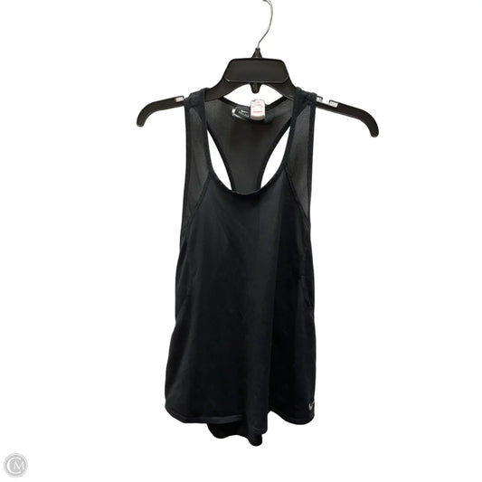 Athletic Tank Top By Nike In Black, Size: M