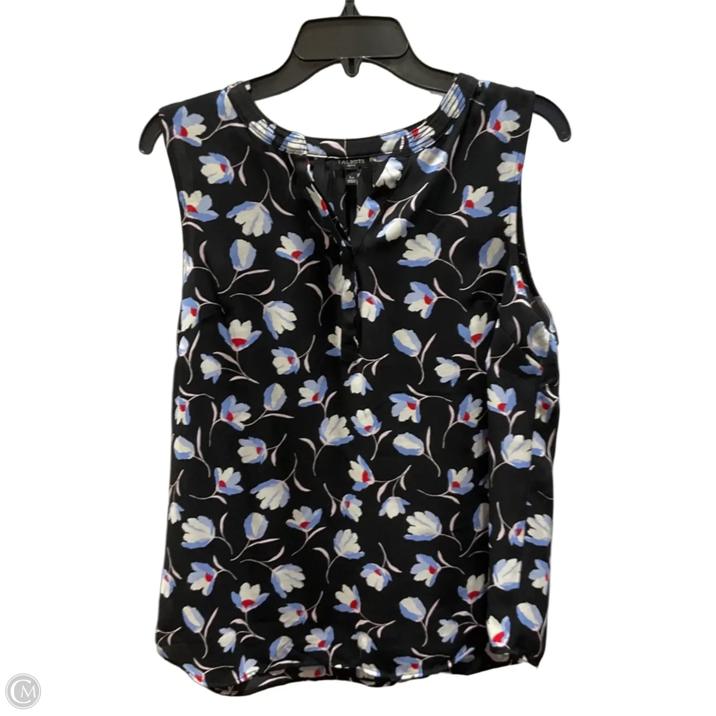 Top Sleeveless By Talbots In Floral Print, Size: Lp