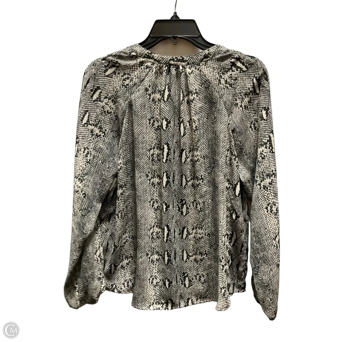 Blouse Long Sleeve By J. Crew In Snakeskin Print, Size: M