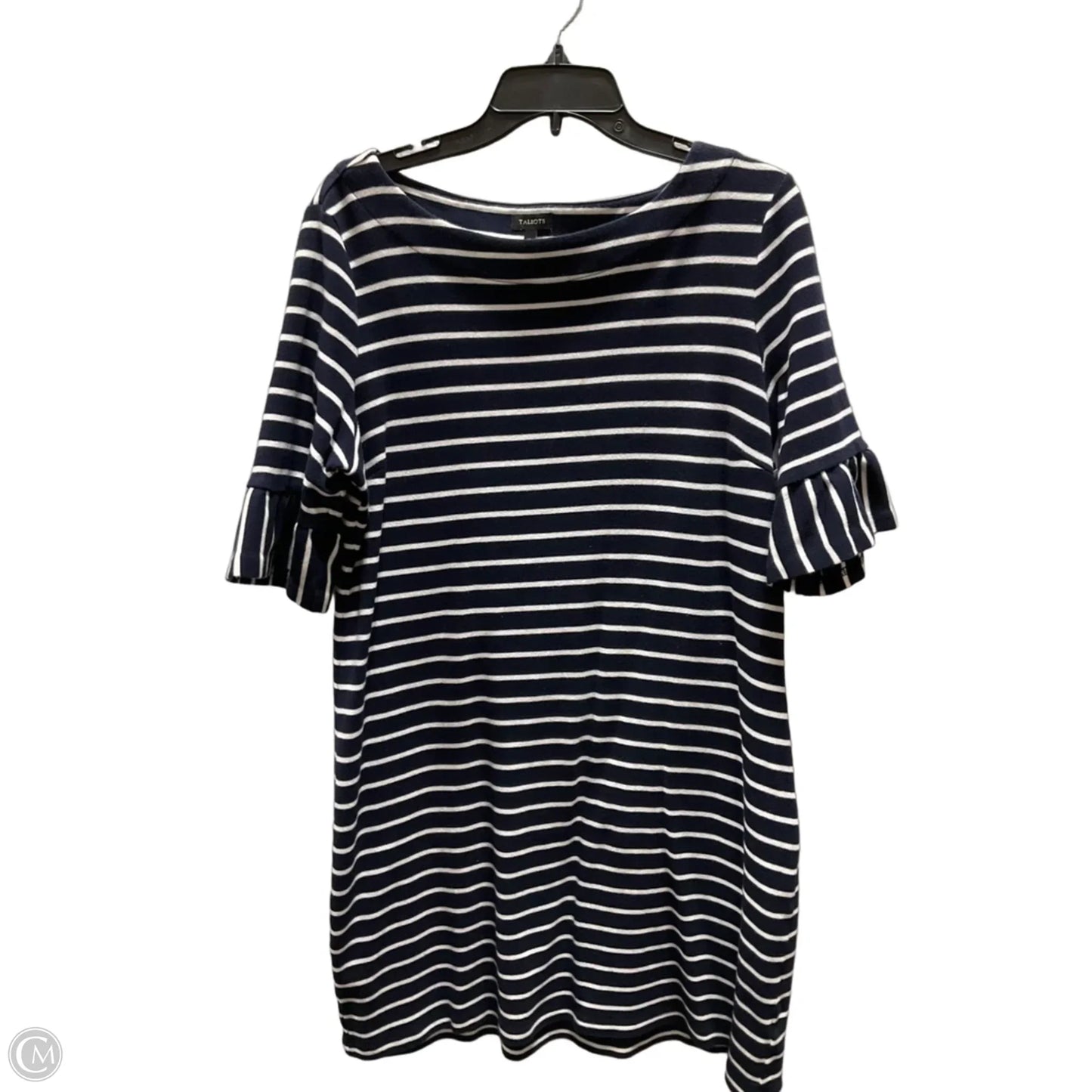 Dress Casual Midi By Talbots In Striped Pattern, Size: Xl