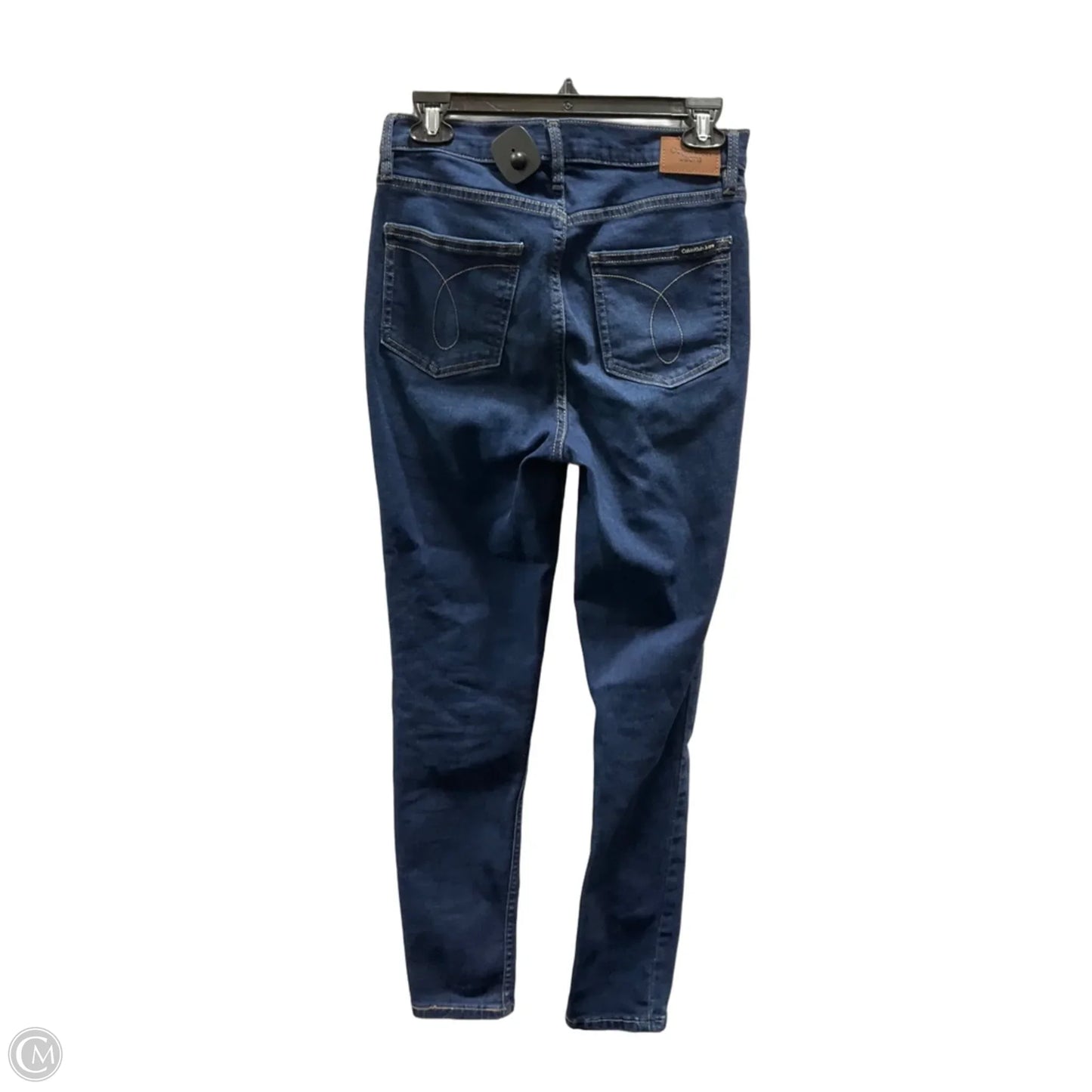 Jeans Skinny By Calvin Klein In Blue Denim, Size: 8
