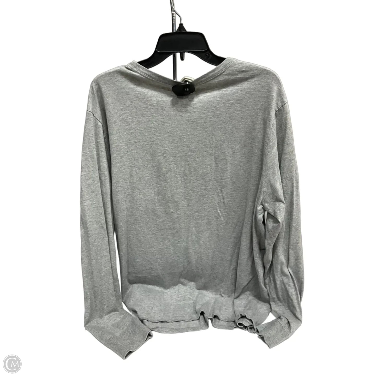 Athletic Top Long Sleeve Crewneck By Nike Apparel In Grey, Size: Xxl