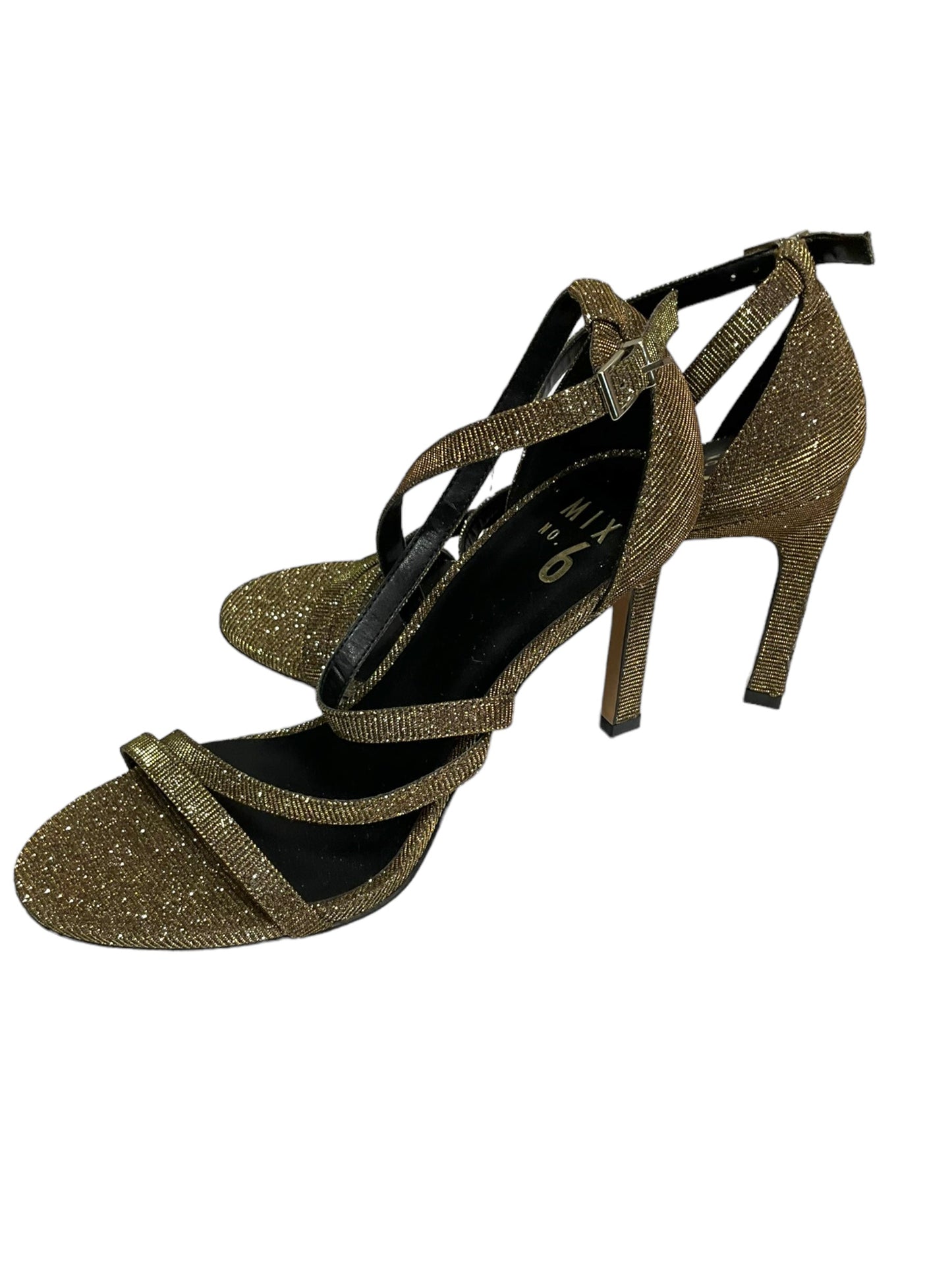 Bronze Shoes Heels Stiletto Mix No 6, Size 8.5