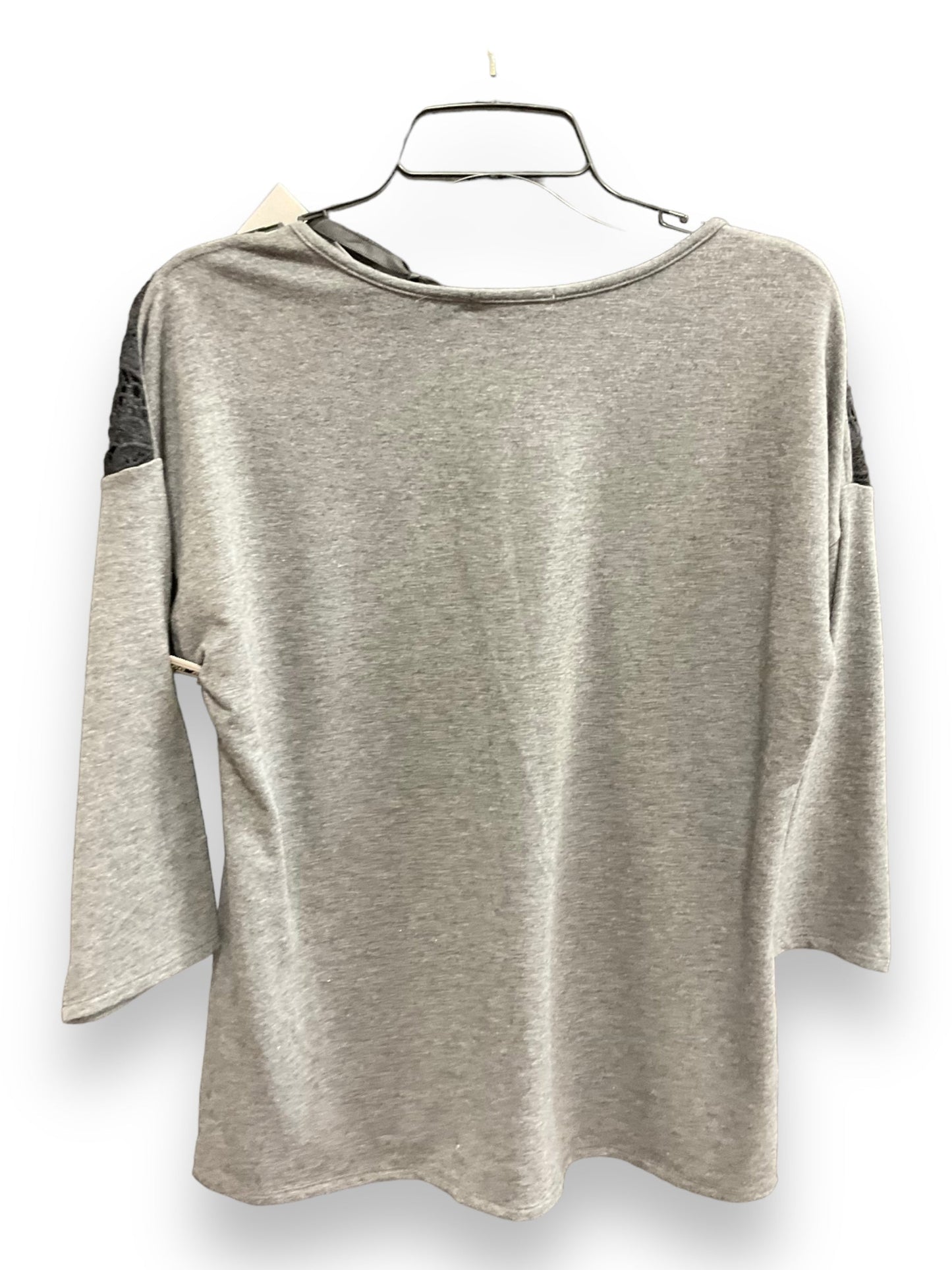 Grey Top Long Sleeve 89th And Madison, Size L