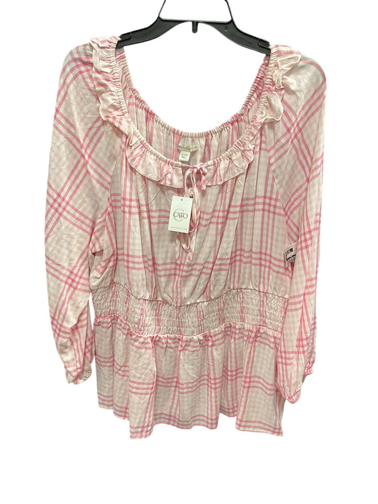 Top Long Sleeve By Cato  Size: 1x