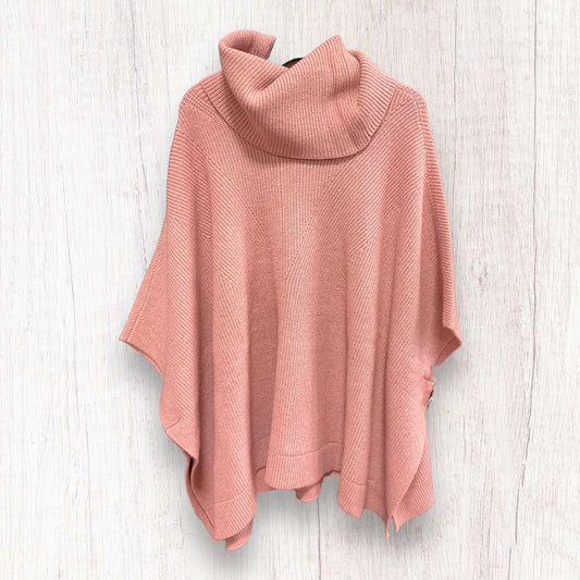 Poncho By Ann Taylor In Pink, Size: L