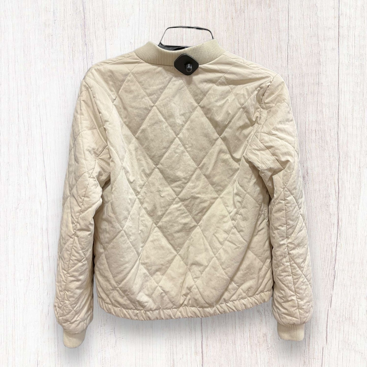 Jacket Puffer & Quilted By Nine West Apparel In Cream, Size: Xs