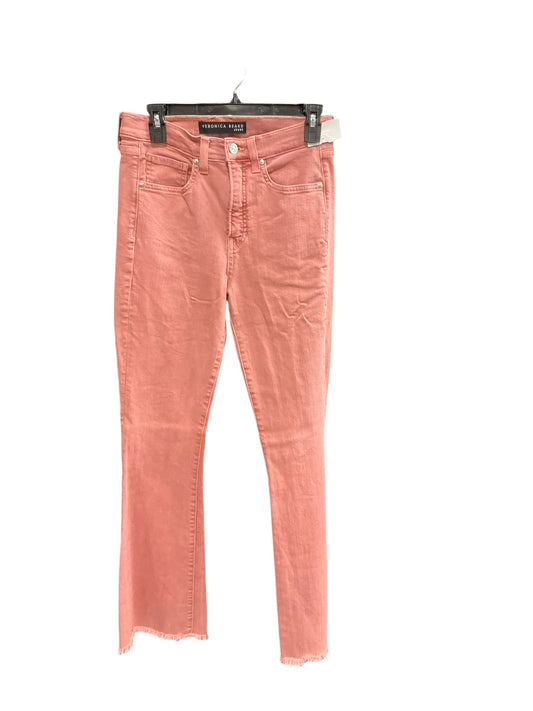 Jeans Flared By Veronica Beard In Pink, Size: 6