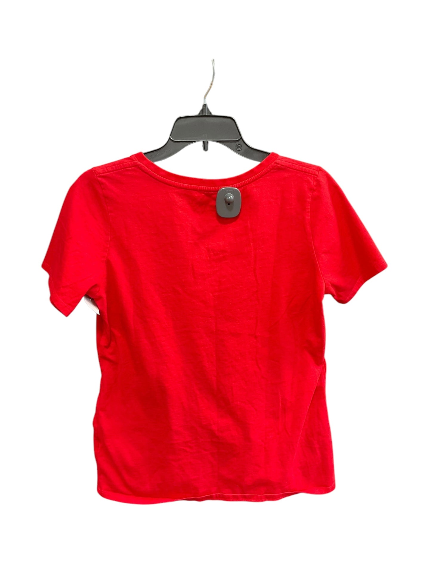 Athletic Top Short Sleeve By Nike Apparel In Red, Size: L